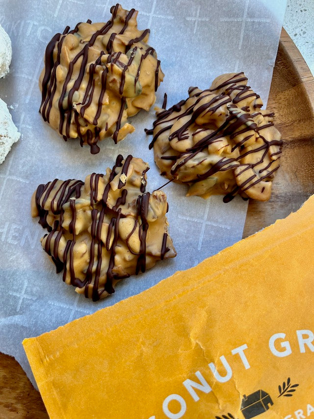No-Bake Peanut Butter Coconut Grove Cookies – Bearclaw Kitchen