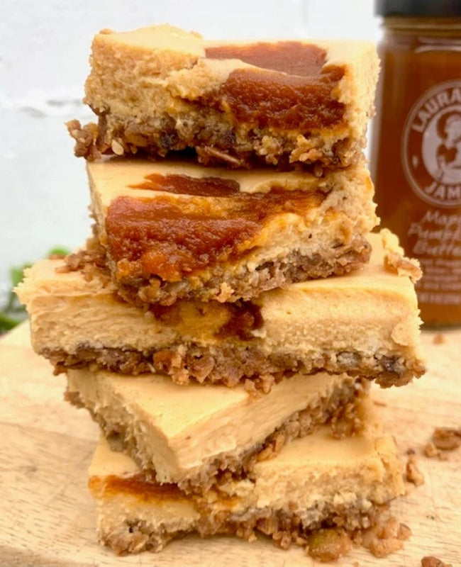 Maple Pumpkin Cheesecake Bars